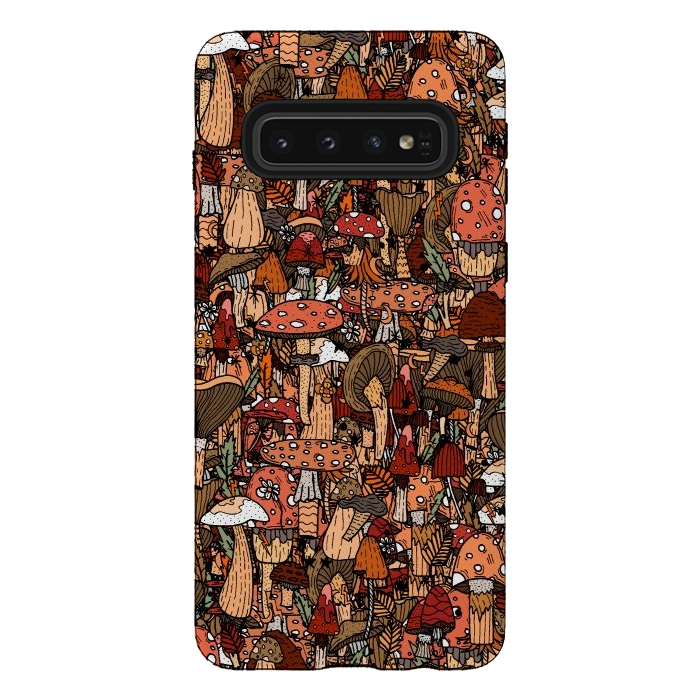 Galaxy S10 StrongFit Autumnal Mushrooms by Steve Wade (Swade)