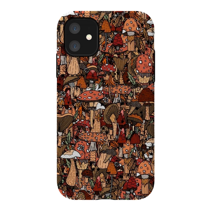 iPhone 11 StrongFit Autumnal Mushrooms by Steve Wade (Swade)