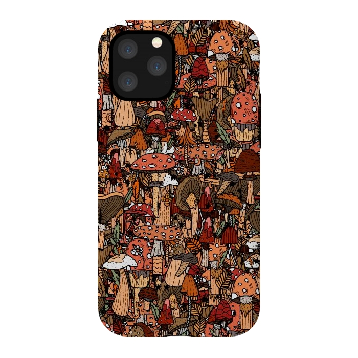 iPhone 11 Pro StrongFit Autumnal Mushrooms by Steve Wade (Swade)