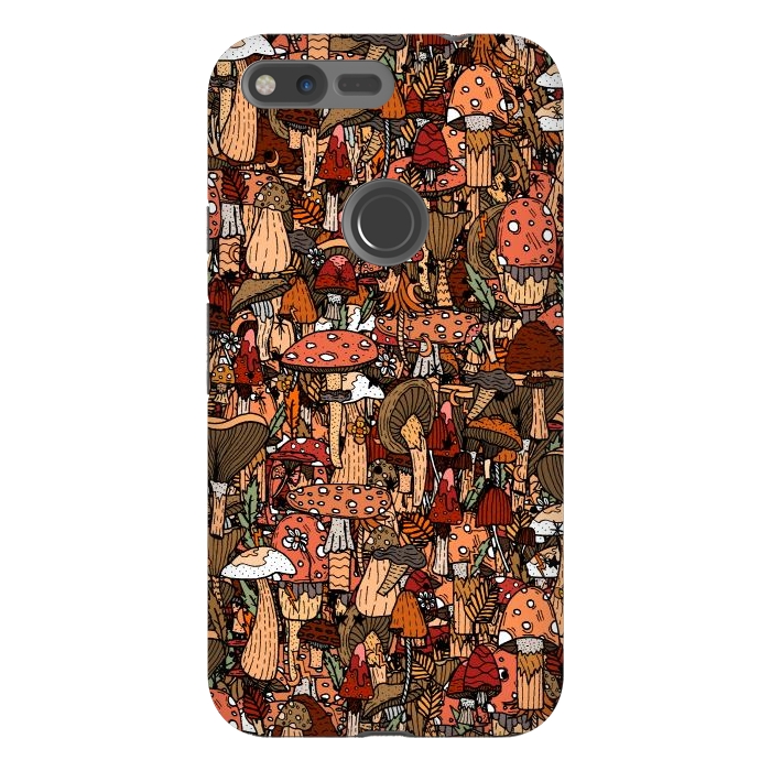 Pixel XL StrongFit Autumnal Mushrooms by Steve Wade (Swade)