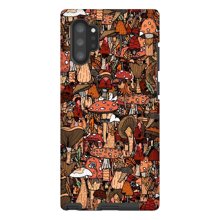 Galaxy Note 10 plus StrongFit Autumnal Mushrooms by Steve Wade (Swade)