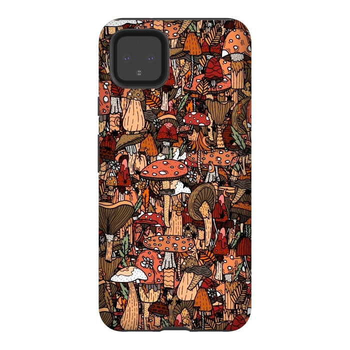 Pixel 4XL StrongFit Autumnal Mushrooms by Steve Wade (Swade)