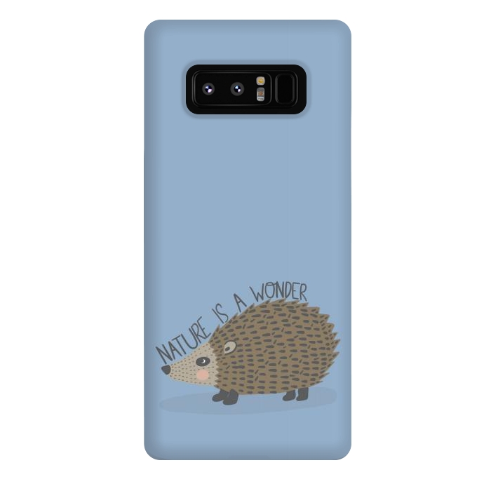 Galaxy Note 8 StrongFit Nature is a Wonder Hedgehog  by Edith May