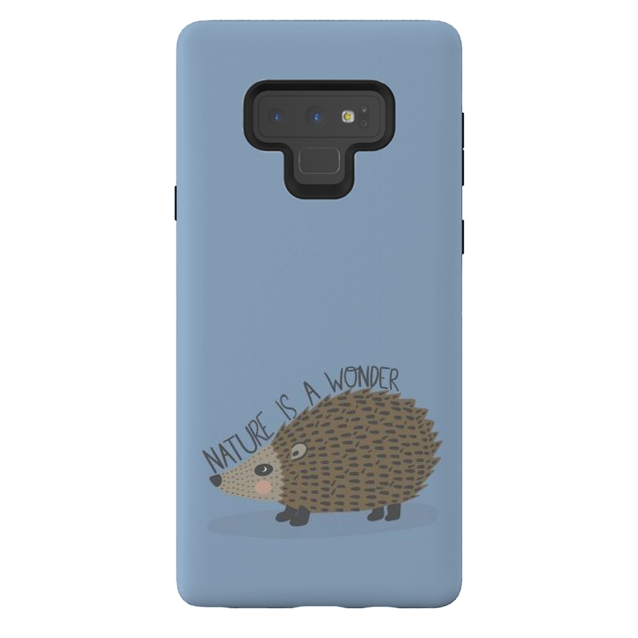 Galaxy Note 9 StrongFit Nature is a Wonder Hedgehog  by Edith May