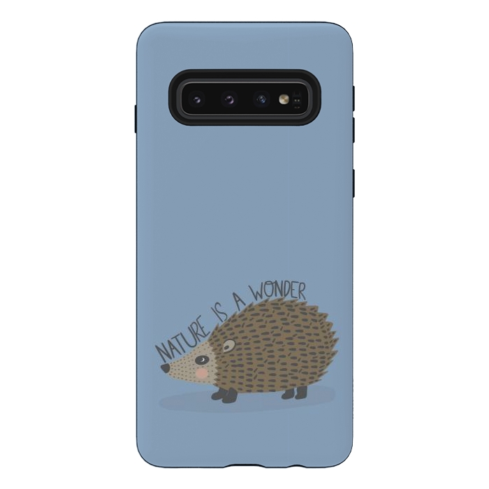 Galaxy S10 StrongFit Nature is a Wonder Hedgehog  by Edith May