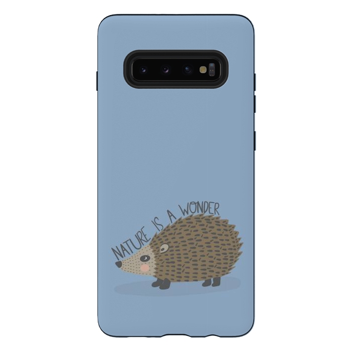 Galaxy S10 plus StrongFit Nature is a Wonder Hedgehog  by Edith May