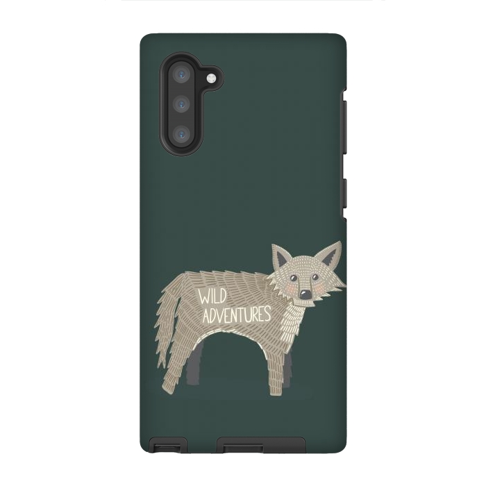 Galaxy Note 10 StrongFit Wild Adventures Wolf  by Edith May