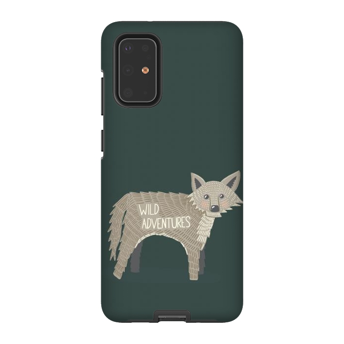 Galaxy S20 Plus StrongFit Wild Adventures Wolf  by Edith May