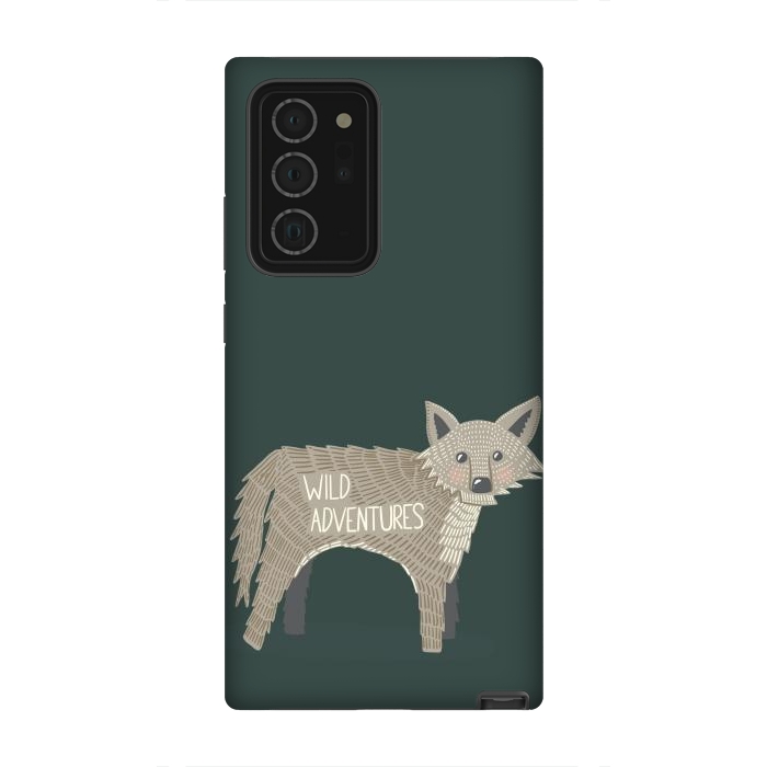 Galaxy Note 20 Ultra StrongFit Wild Adventures Wolf  by Edith May