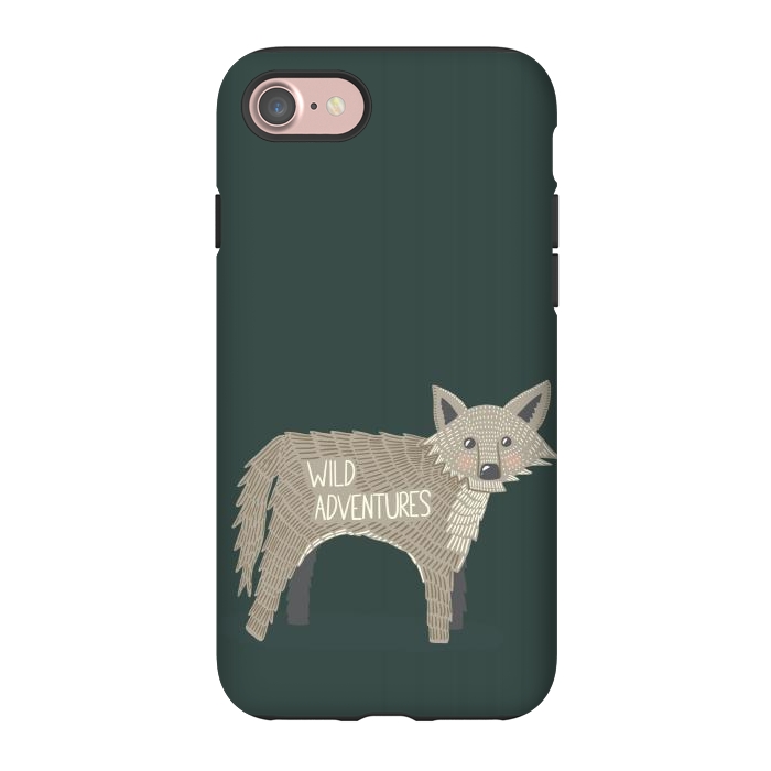 iPhone 7 StrongFit Wild Adventures Wolf  by Edith May