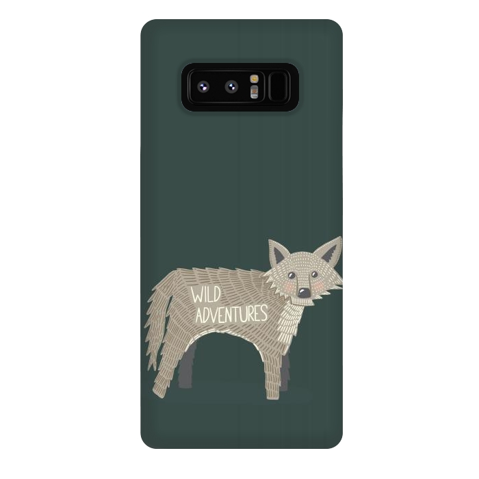 Galaxy Note 8 StrongFit Wild Adventures Wolf  by Edith May