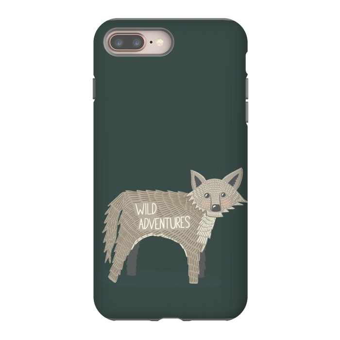 iPhone 8 plus StrongFit Wild Adventures Wolf  by Edith May