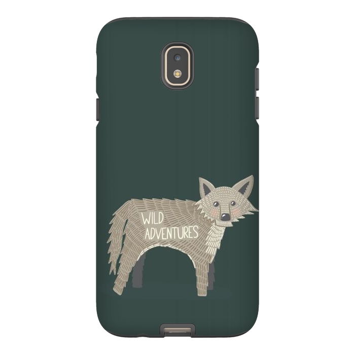Galaxy J7 StrongFit Wild Adventures Wolf  by Edith May