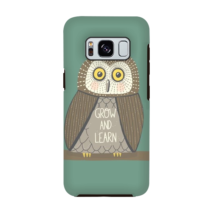 Galaxy S8 StrongFit Grow and Learn Owl  by Edith May