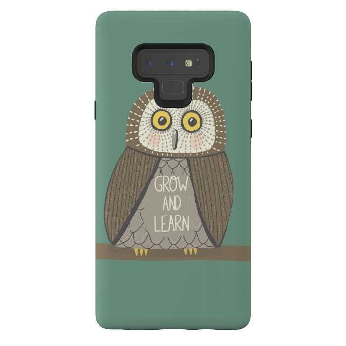 Galaxy Note 9 StrongFit Grow and Learn Owl  by Edith May
