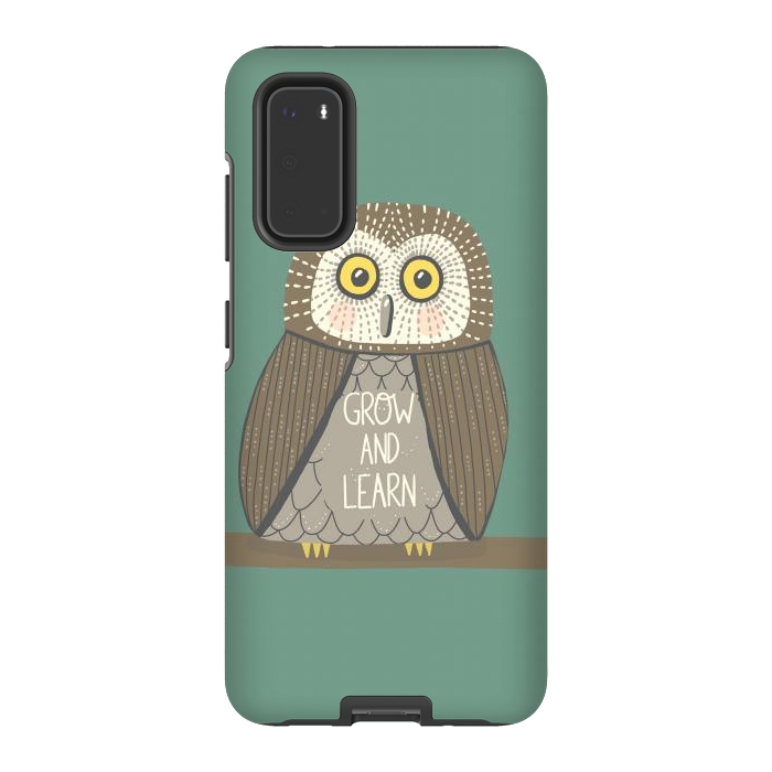 Galaxy S20 StrongFit Grow and Learn Owl  by Edith May