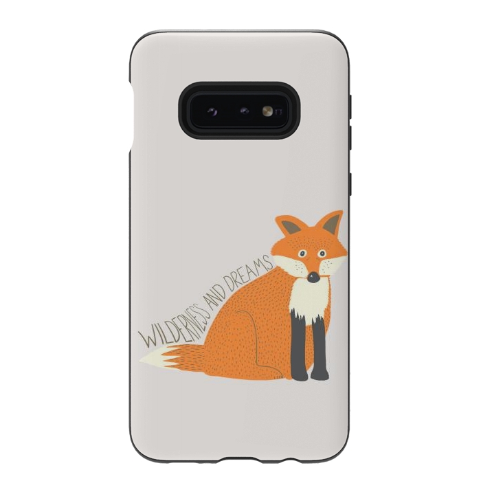 Galaxy S10e StrongFit Wilderness and Dreams Fox by Edith May