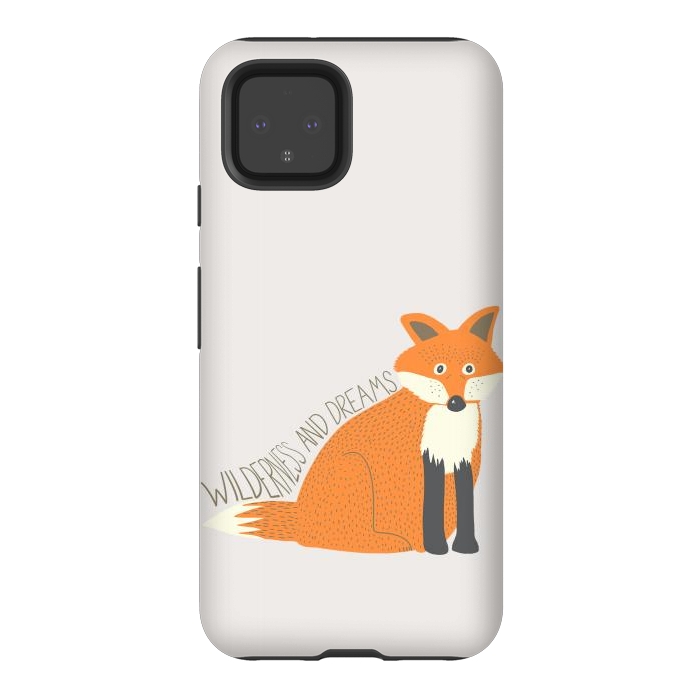 Pixel 4 StrongFit Wilderness and Dreams Fox by Edith May