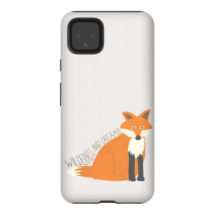 Pixel 4XL StrongFit Wilderness and Dreams Fox by Edith May