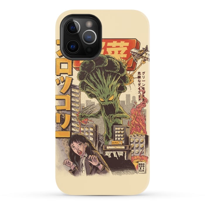 iPhone 12 Pro Max StrongFit THE BROCCOZILLA by Ilustrata