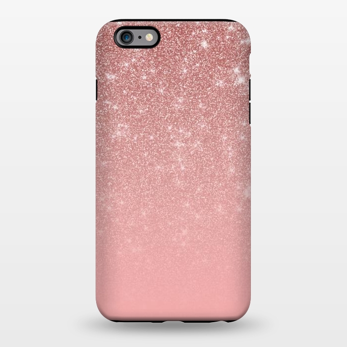 iPhone 6/6s plus StrongFit Glam Rose Gold Glitter Ombre by Julie Erin Designs