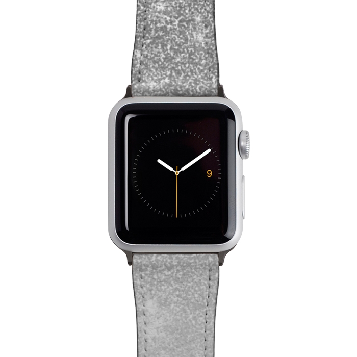 Watch 42mm / 44mm Strap PU leather Glam Silver Glitter Grey Ombre Gradient by Julie Erin Designs