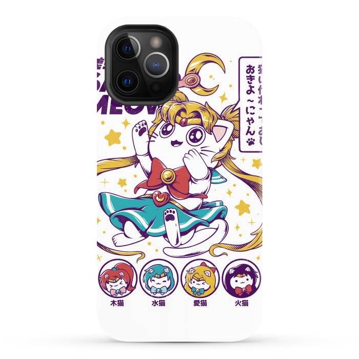 iPhone 12 Pro Max StrongFit Sailor Meow II by Ilustrata