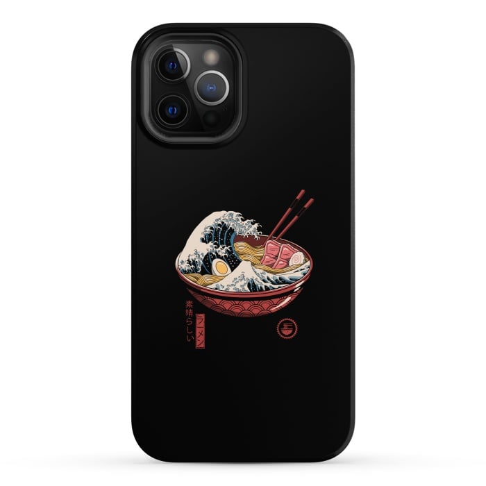 iPhone 12 Pro Max StrongFit Great Ramen Wave by Vincent Patrick Trinidad