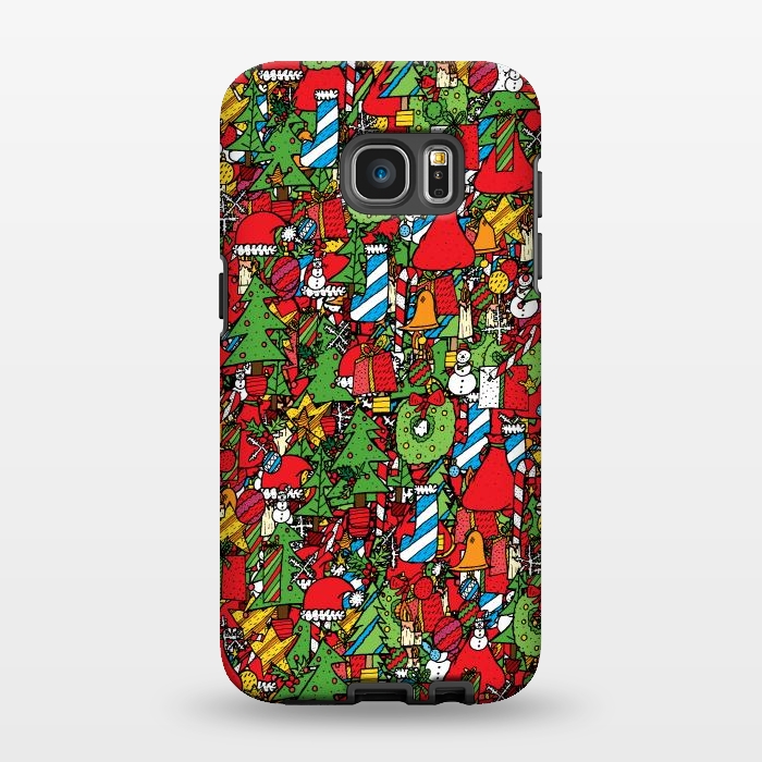 Galaxy S7 EDGE StrongFit The festive pattern by Steve Wade (Swade)