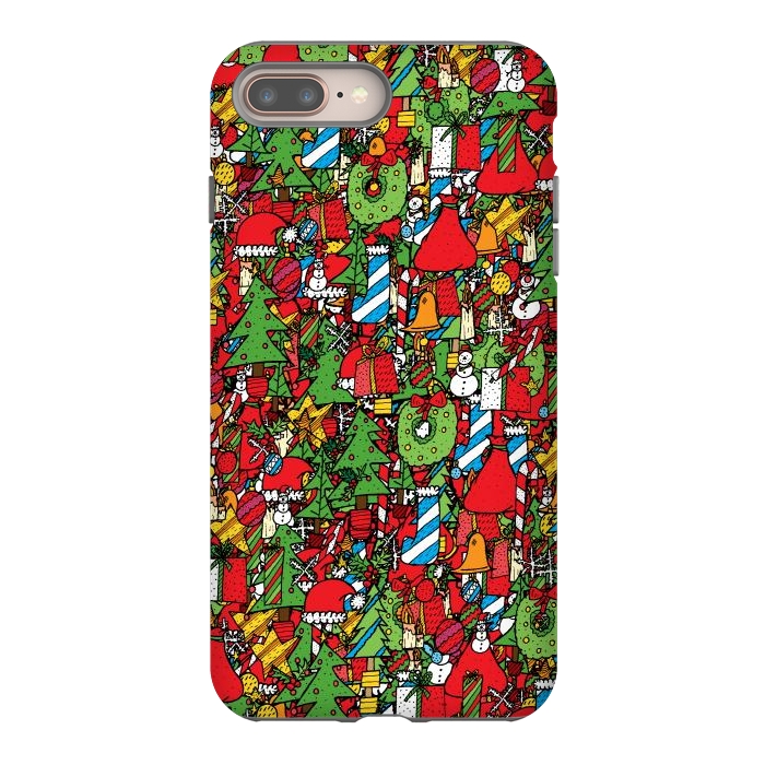 iPhone 8 plus StrongFit The festive pattern by Steve Wade (Swade)