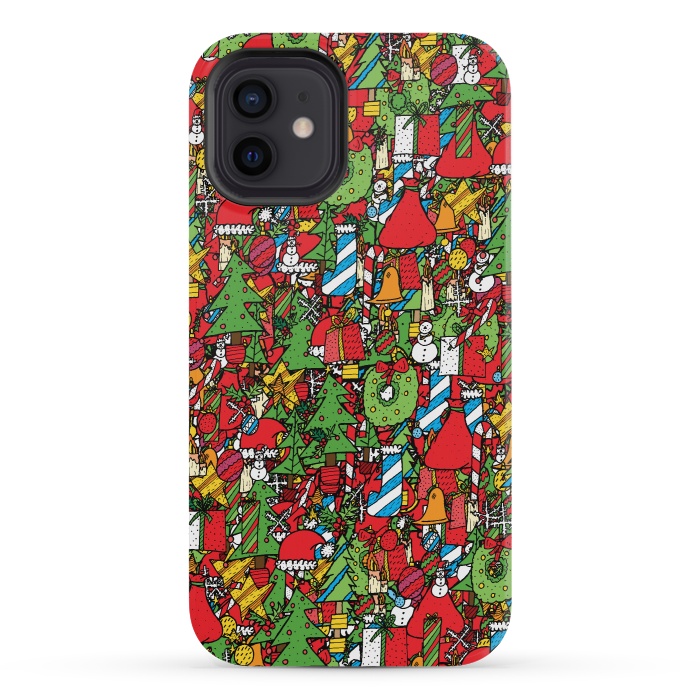 iPhone 12 mini StrongFit The festive pattern by Steve Wade (Swade)