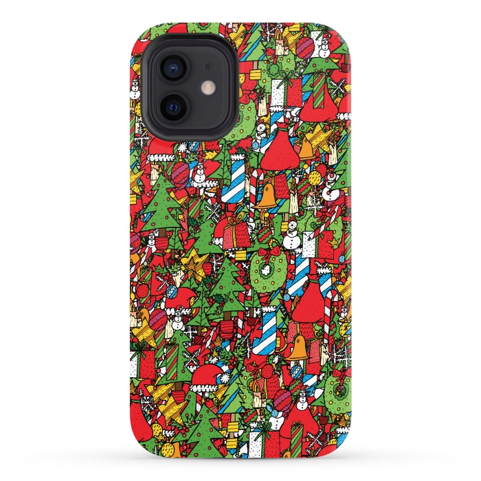 iPhone 12 StrongFit The festive pattern by Steve Wade (Swade)