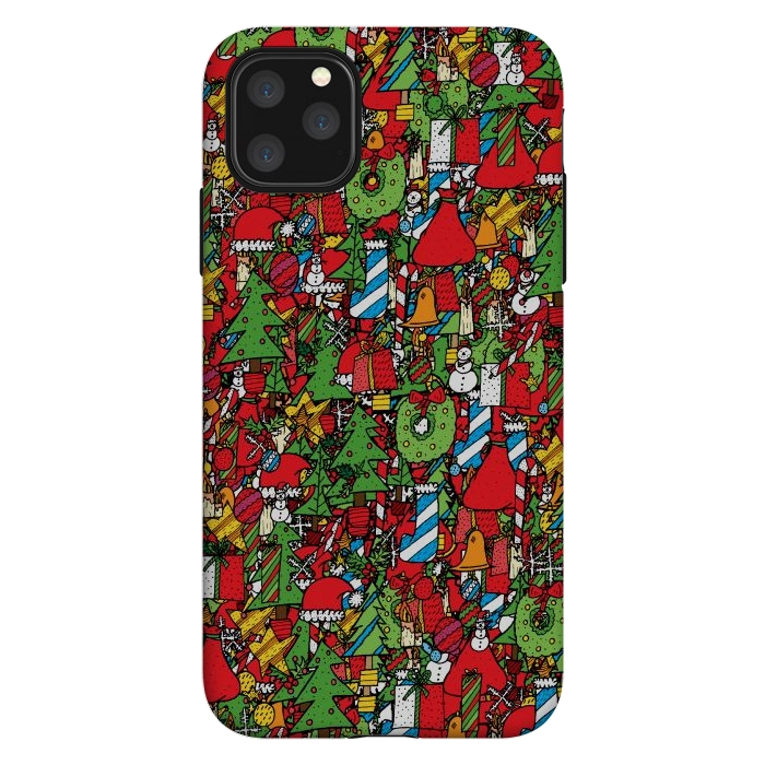 iPhone 11 Pro Max StrongFit The festive pattern by Steve Wade (Swade)