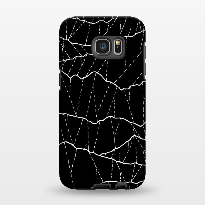 Galaxy S7 EDGE StrongFit The white lined mountains by Steve Wade (Swade)