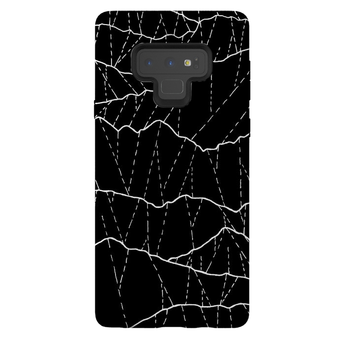 Galaxy Note 9 StrongFit The white lined mountains by Steve Wade (Swade)