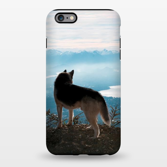iPhone 6/6s plus StrongFit Wanderlust dog by Laura Nagel