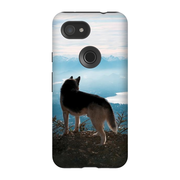 Pixel 3A StrongFit Wanderlust dog by Laura Nagel