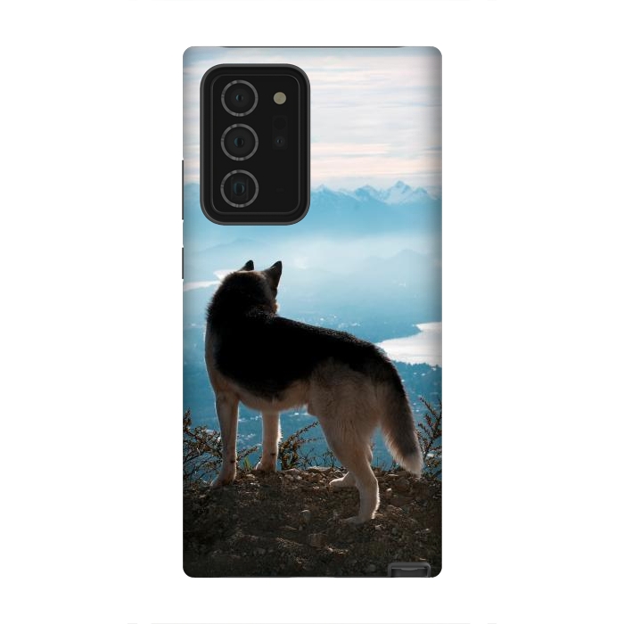 Galaxy Note 20 Ultra StrongFit Wanderlust dog by Laura Nagel