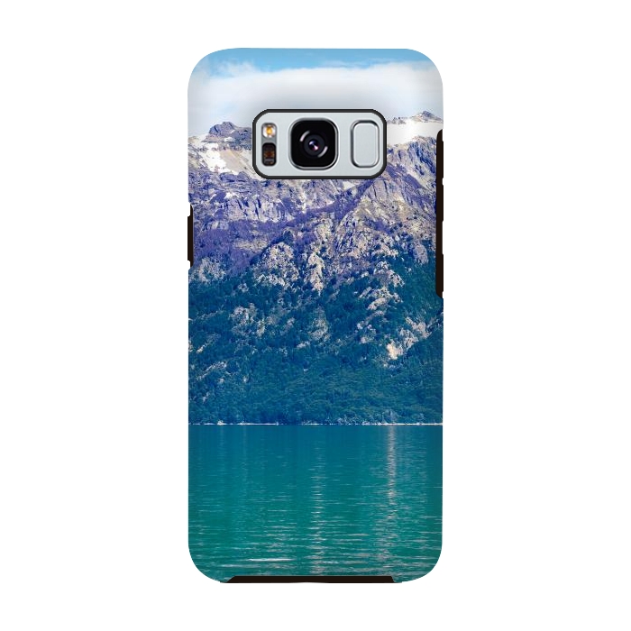 Galaxy S8 StrongFit Purple mountains by Laura Nagel