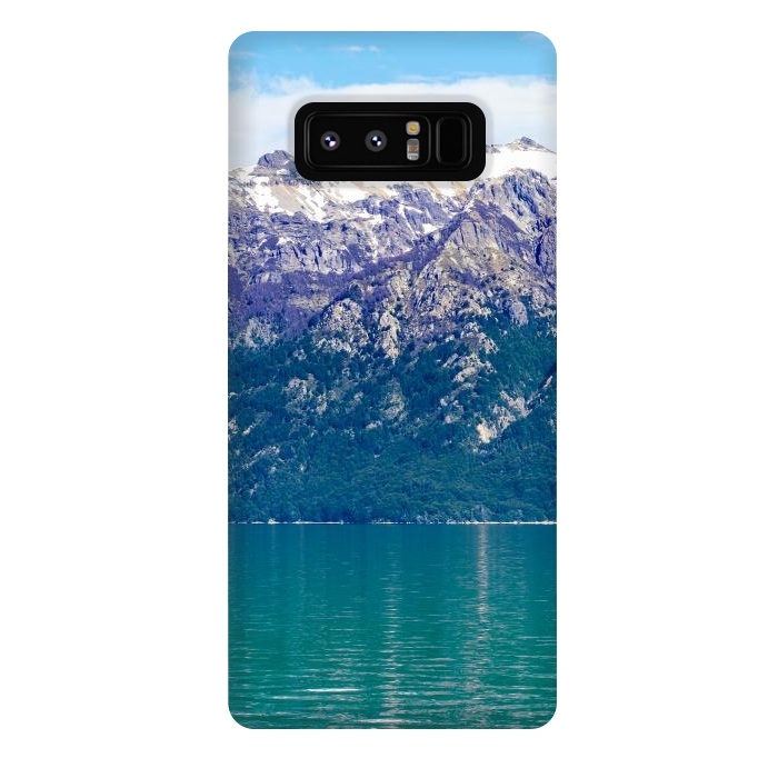 Galaxy Note 8 StrongFit Purple mountains by Laura Nagel