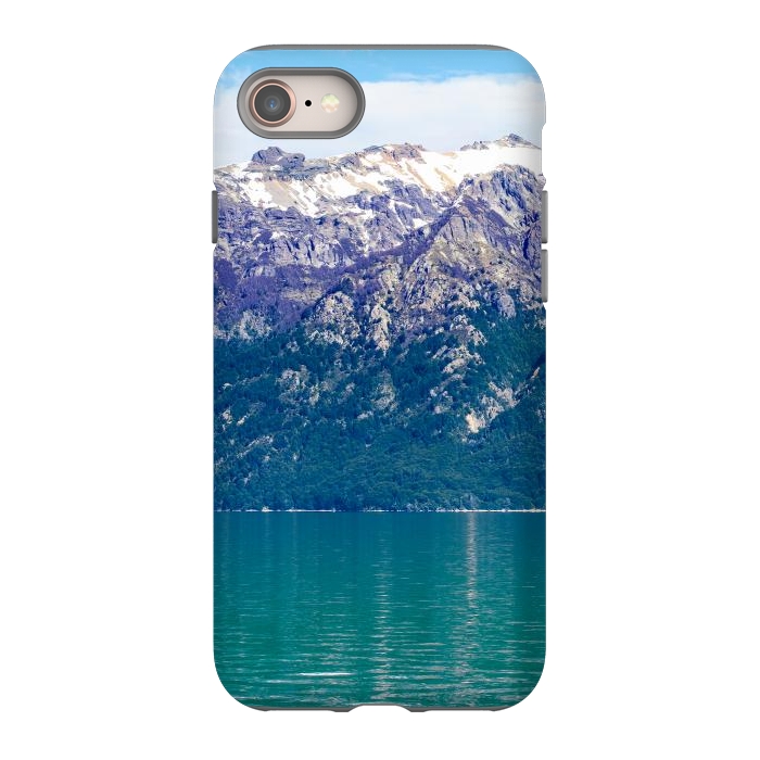 iPhone 8 StrongFit Purple mountains by Laura Nagel