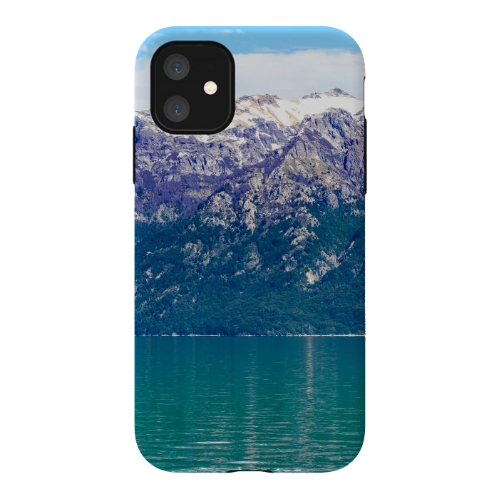 iPhone 11 StrongFit Purple mountains by Laura Nagel