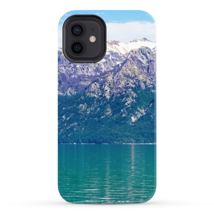iPhone 12 StrongFit Purple mountains by Laura Nagel