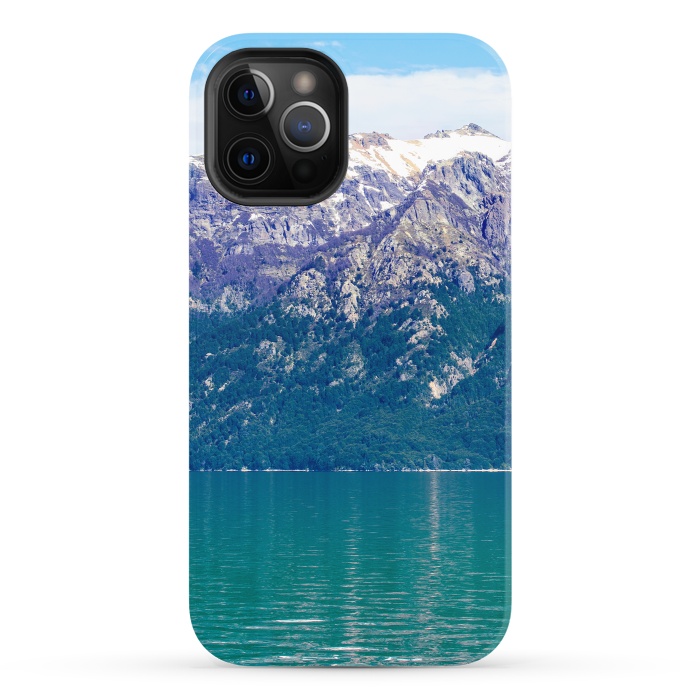 iPhone 12 Pro StrongFit Purple mountains by Laura Nagel