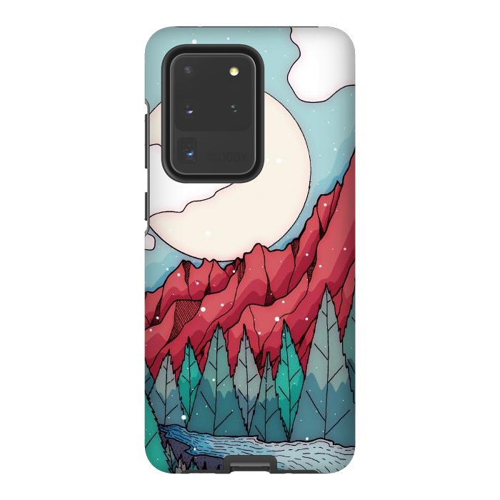 Galaxy S20 Ultra StrongFit The red winter mountain river by Steve Wade (Swade)