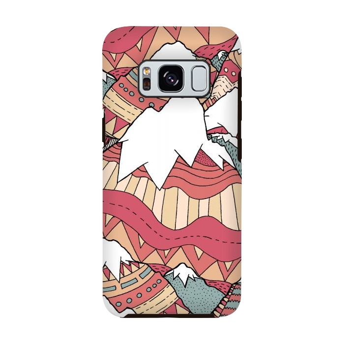 Galaxy S8 StrongFit Winter Aztec mountains  by Steve Wade (Swade)