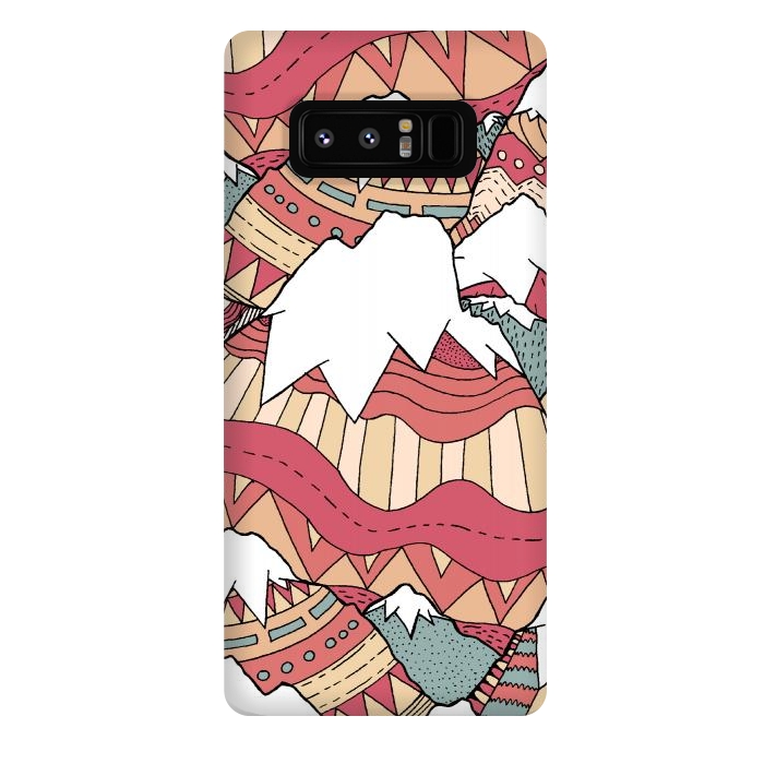 Galaxy Note 8 StrongFit Winter Aztec mountains  by Steve Wade (Swade)