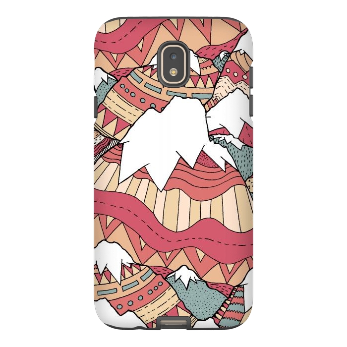 Galaxy J7 StrongFit Winter Aztec mountains  by Steve Wade (Swade)