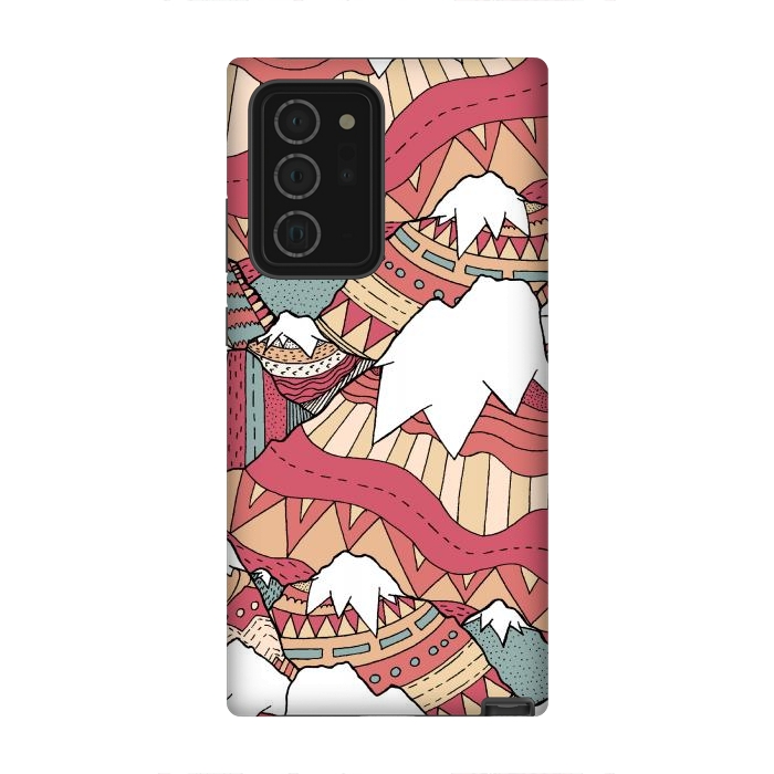 Galaxy Note 20 Ultra StrongFit Winter Aztec mountains  by Steve Wade (Swade)