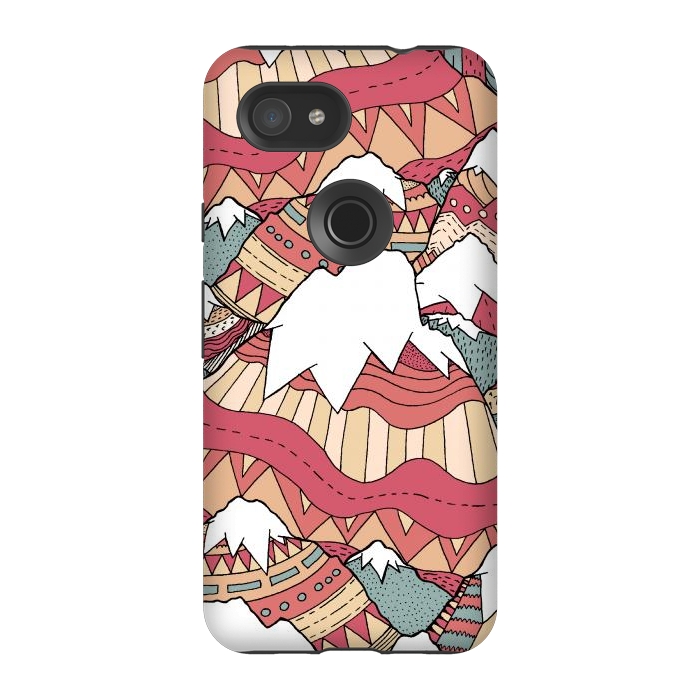 Pixel 3A StrongFit Winter Aztec mountains  by Steve Wade (Swade)
